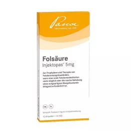 FOLSÄURE INJEKTOPAS 5 mg injeksjonsløsning, 10 stk