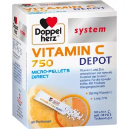 Doppelherz Vitamin C 750 Depot System Pellets, 30 stk