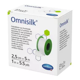 OMNISILK Fast gips kunstig silke 2,5 cmx5 m, 1 stk