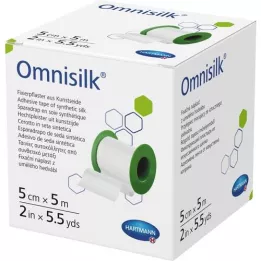 OMNISILK Fixing gips kunstig silke 5 cmx5 m, 1 stk