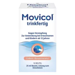 MOVICOL drikkeklar 25 ml poseoppløsning for oral bruk, 10 stk
