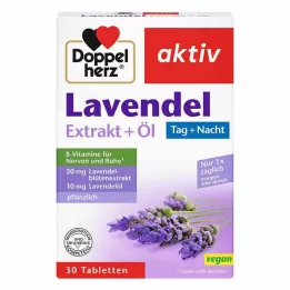 DOPPELHERZ Lavendelekstrakt+Oljetabletter, 30 stk