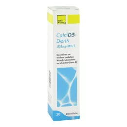 CALCI D3-Denk 1.000 mg/880 I.E. brusetabletter, 20 stk