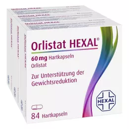 ORLISTAT HEXAL 60 mg harde kapsler, 3X84 stk