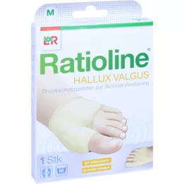 Ratioline Hallux Valgus Pressure Protection Pad M (Shootgr.39-41), 1 stk