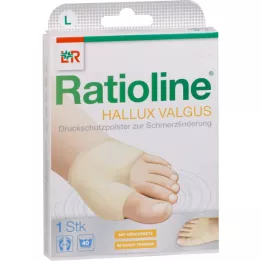 Ratioline Hallux Valgus Pressure Protection Pad L (Shootgr.42-45), 1 stk