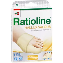 Ratioline Hallux Valgus Bandage S (Footer 20-21.5 cm), 1 stk