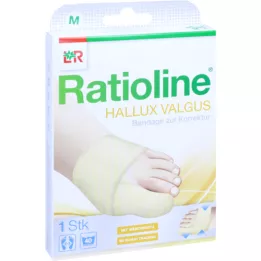 Ratioline Hallux Valgus Bandage M (Footpieces 21.5 - 23 cm), 1 stk