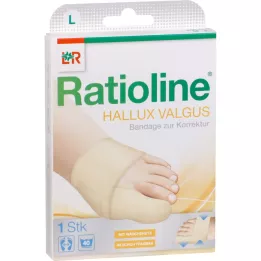 Ratioline Hallux Valgus Bandage L (føtter 23 - 24,5 cm), 1 stk