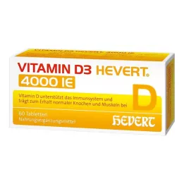 VITAMIN D3 HEVERT 4000 IE tabletter, 60 stk