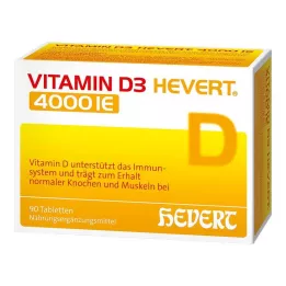 VITAMIN D3 HEVERT 4000 IE tabletter, 90 stk