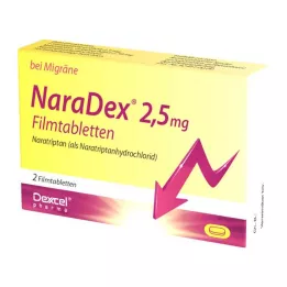 NARADEX 2,5 mg filmdrasjerte tabletter, 2 stk