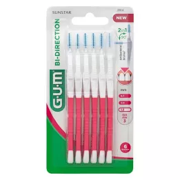 GUM BI-RETURER INTERDENSAL Pensler 1,2 mm Pink, 6 stk