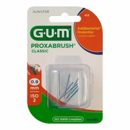 GUM Proxabrush Classic erstatningsbørster 0,9 mm, 8 stk