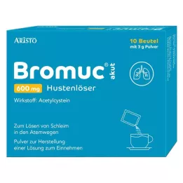 BROMUC akutt 600 mg hoste slimløsende pille for oral administrering, 10 stk