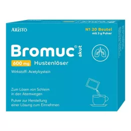 BROMUC akutt 600 mg hoste slimløsende pille for oral administrering, 20 stk