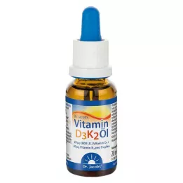 VITAMIN D3K2 Olje Dr.Jacobs dråper, 20 ml