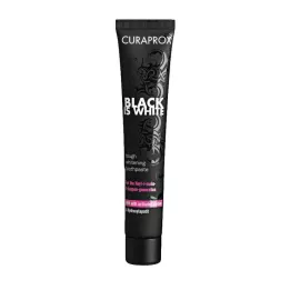 CURAPROX svart er hvit kull tannkrem, 90 ml