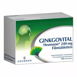 GINKGOVITAL Heumann 240 mg filmdrasjerte tabletter, 120 stk