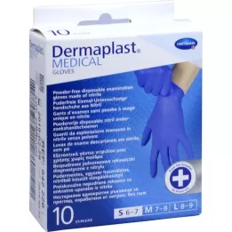 Dermaplast Medisinsk U Hansker Unstering S 6-7, 10 stk