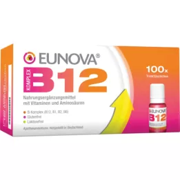 Eunova B12 komplekse drikkflasker, 100x10 ml
