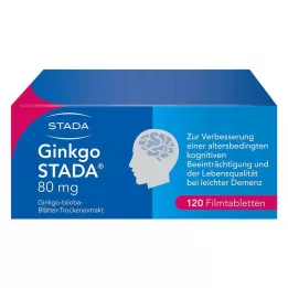 GINKGO STADA 80 mg filmbelagte tabletter, 120 stk