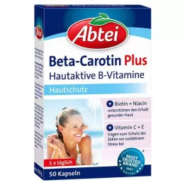 Abtei Beta Caroten Plus Skin Active B Vitaminer Capsules, 50 stk