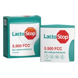 LACTOSTOP 5.500,- FCC Tabletter klikkdispenser, 50 stk