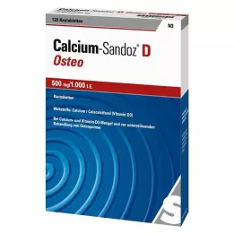 CALCIUM SANDOZ D Osteo 500 mg/1000 IE tyggetabletter, 120 stk