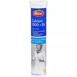 ABTEI Kalsium 1000+D3 Osteo Vital brusetabletter, 15 stk