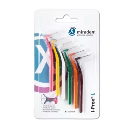 Miradent Interdental Pensel I-Prox L Sortert, 6 stk