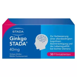 GINKGO STADA 40 mg filmdrasjerte tabletter, 30 stk