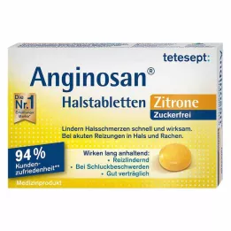 TETESEPT Anginosan halspastiller sukkerfri sitron, 20 stk