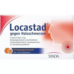 Locastad mot ondt i hals Orange Lengder, 24 stk
