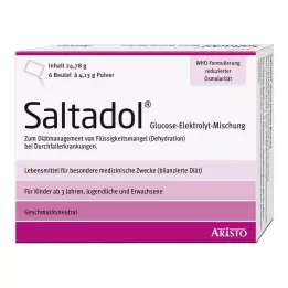 SALTADOL Elektrolyttpulver til oral bruk, 6 stk