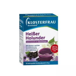 KLOSTERFRAU Broncholind varme hyllebærgranulat, 10X15 g