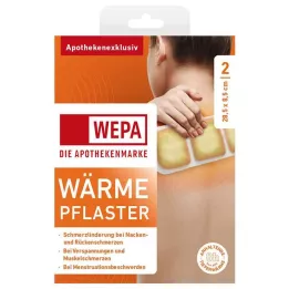 WÄRMEPFLASTER Nakke/rygg 8,5x28,5 cm WEPA, 2 stk