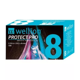 WELLION PROTECT PRO Sikkerhetspennåler 30 G 8 mm, 100 stk