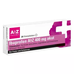 IBUPROFEN AbZ 400 mg akutte filmdrasjerte tabletter, 20 stk