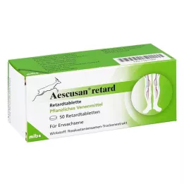 AESCUSAN retard-tabletter med forsinket frigjøring, 50 stk