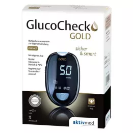 GLUCOCHECK GOLD Blodsukkermålersett mmol/l, 1 stk