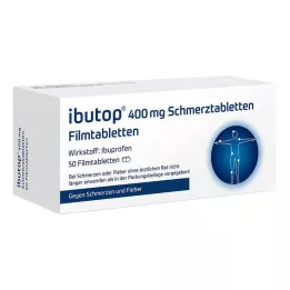 IBUTOP 400 mg smertestillende filmdrasjerte tabletter, 50 stk