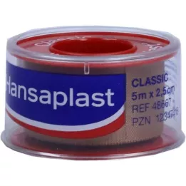 HANSAPLAST FixierPfl.Classic 2,5 cmx5 m skyvekraft, 1 stk