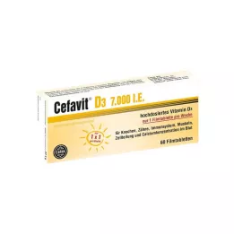 CEFAVIT D3 7000 IE filmdrasjerte tabletter, 60 stk