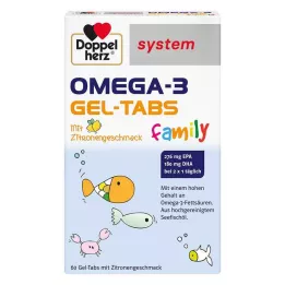 DOPPELHERZ Omega-3 Gel-Tabs familie system, 60 stk