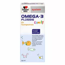 DOPPELHERZ Omega-3 væskefamiliesystem, 250 ml