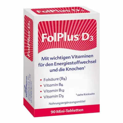 FOLPLUS+D3 tabletter, 90 stk FOLPLUS+D3 tabletter, 90 stk