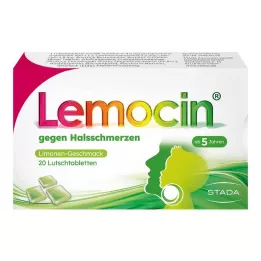 LEMOCIN mot sår halspastiller, 20 stk