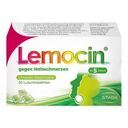 LEMOCIN mot sår halspastiller, 50 stk