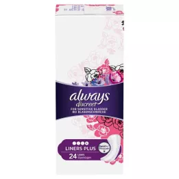 ALWAYS diskret inkontinensfôr pluss truseinnlegg, 24 stk